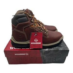 Wolverine Raider Durashock Boots Men's Size 12 6 Inch Soft Toe Work Boot Peanut